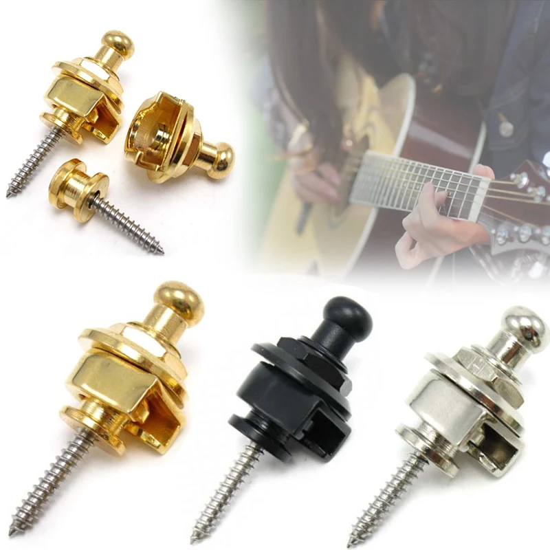 Guitar Bass Buckle Button Lock Strap Head * Alloy Security Non-Slip Musical Instruments Toy Guitars Accessories Eelectric
Guitar Bass Buckle Button Lock Strap Head * Alloy Security Non-Slip Musical Instruments Toy Guitars Accessories Eelectric