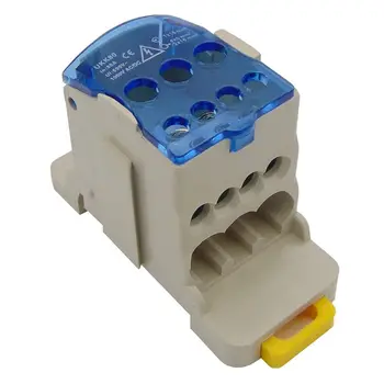 UKK80A Din Rail 1 in N Out Terminal Block Distribution Box Universal Power Junction Box Electric Wire Connector gangbei
UKK80A Din Rail 1 in N Out Terminal Block Distribution Box Universal Power Junction Box Electric Wire Connector gangbei