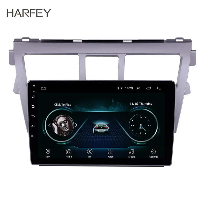 Harfey 9 inch Android 8.1 2din car GPS Radio For 2007-2012 Toyota VIOS Support TPM DVR Bluetooth USB 3G WiFi Remote Control | Автомобили и