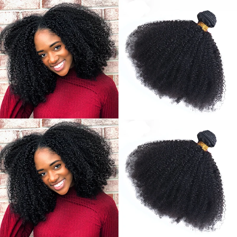 

Brazilian Afro Kinky Curly Hair Weave 10A virgin 100% Natural Remy Human Hair Bundles Extension 3B 3C Dolago Hair Products