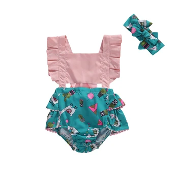 0-24M Newborn Infant Baby Girls Ruffles Romper Cartoon Flamingo Alpaca Jumpsuit Summer Baby Girl Clothes Costumes 
0-24M Newborn Infant Baby Girls Ruffles Romper Cartoon Flamingo Alpaca Jumpsuit Summer Baby Girl Clothes Costumes