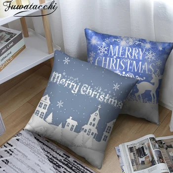 Fuwatacchi Merry Christmas Cushion Cover Santa Claus Deer Print Pillowcase For Home Sofa Car Fall Decore Pillow Cover Xmas Gifts 
Fuwatacchi Merry Christmas Cushion Cover Santa Claus Deer Print Pillowcase For Home Sofa Car Fall Decore Pillow Cover Xmas Gifts