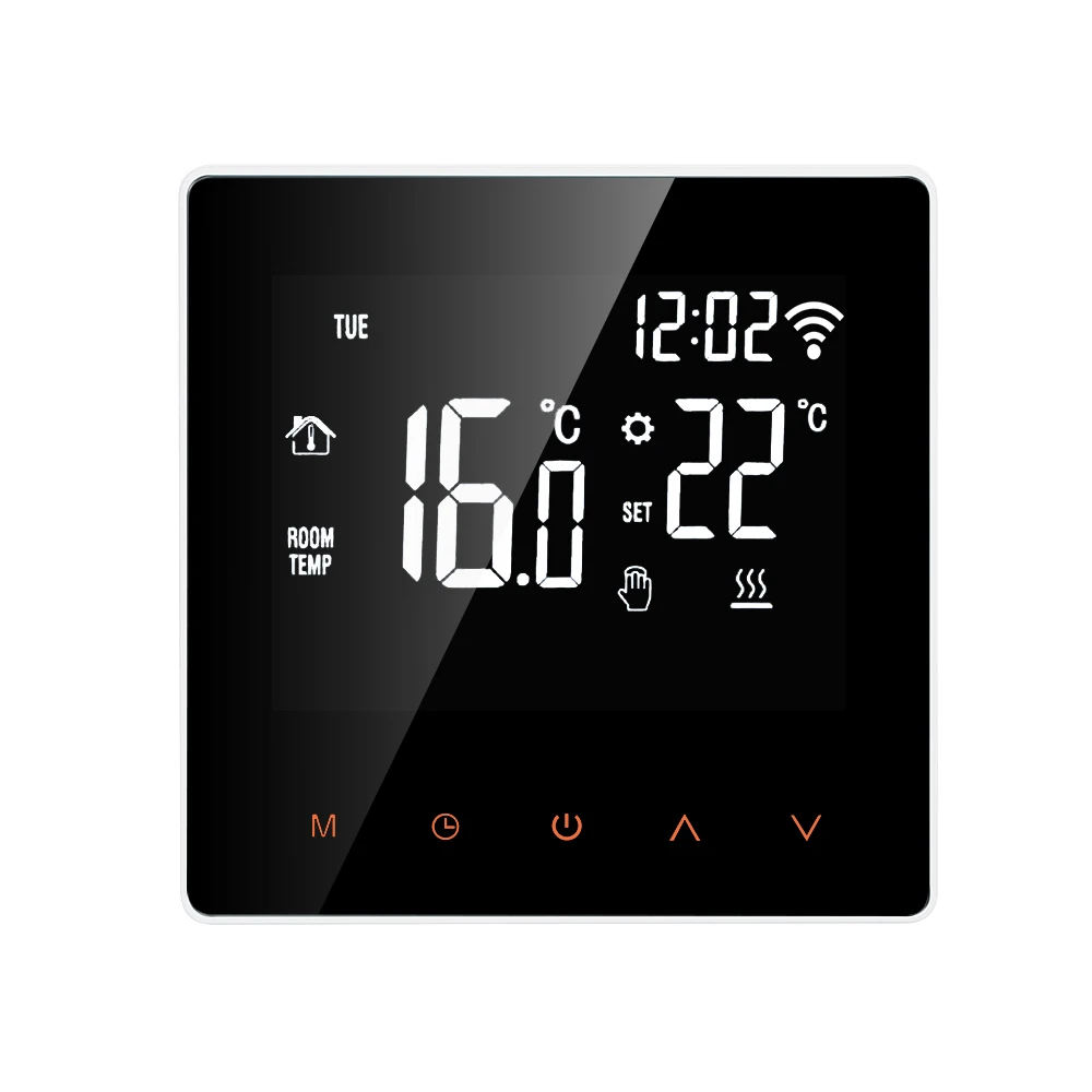 Wi-Fi Smart Thermostat Digital Temperature Controller APP Control LCD Touch Screen Programmable Electric Heating Thermostat
Wi-Fi Smart Thermostat Digital Temperature Controller APP Control LCD Touch Screen Programmable Electric Heating Thermostat