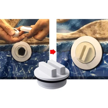 3PCS 1.5" Pool Plug Cap, Swimming Pool Return Line Winter Plug W/O-Ring Swimming Pool Spa Return Pipe Antifreeze Plug
3PCS 1.5" Pool Plug Cap, Swimming Pool Return Line Winter Plug W/O-Ring Swimming Pool Spa Return Pipe Antifreeze Plug