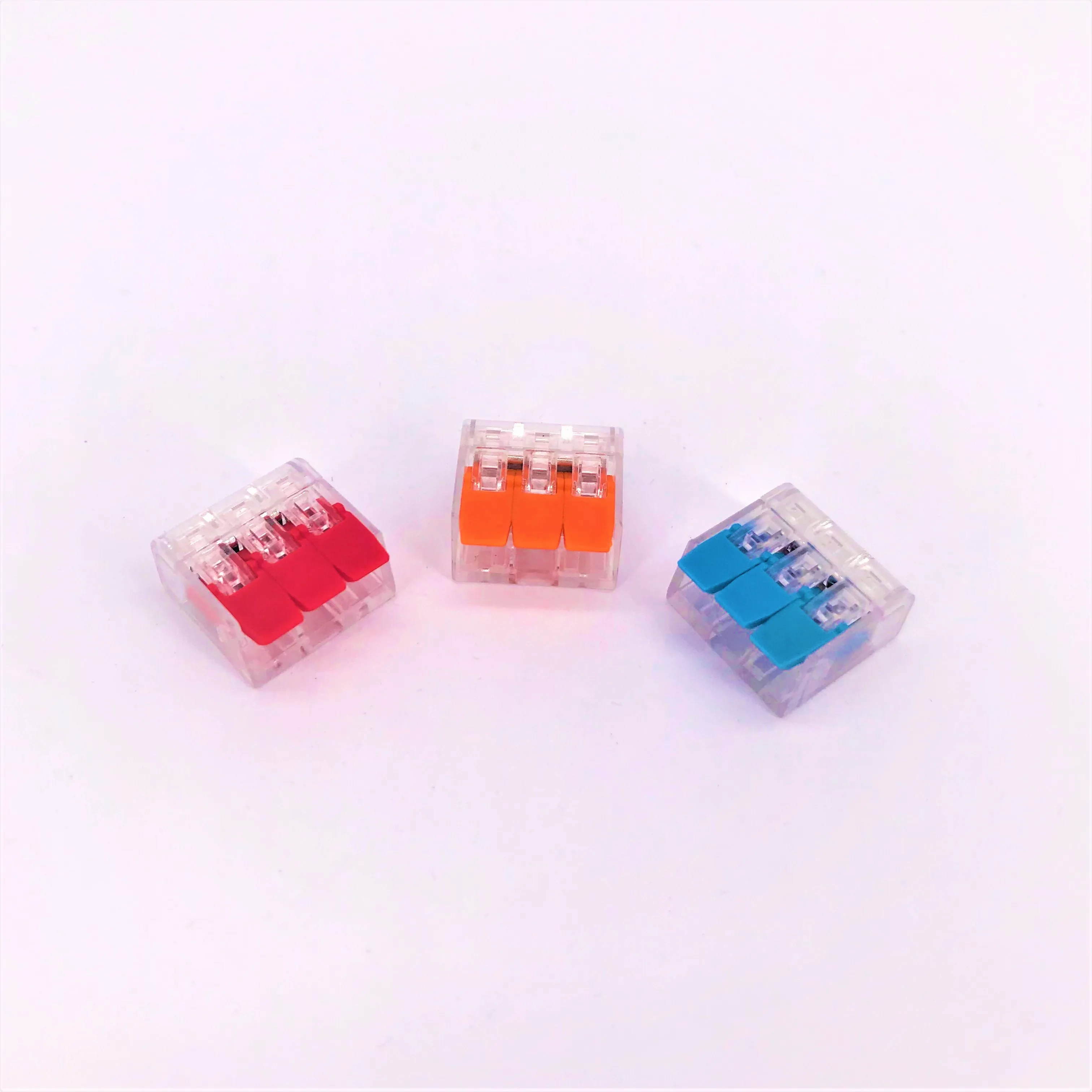 10pcs PCT-413 3 Pin Universal compact wire wiring connector conductor terminal block with lever
10pcs PCT-413 3 Pin Universal compact wire wiring connector conductor terminal block with lever