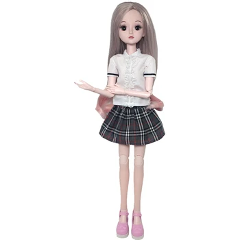 1/3 Doll Clothes Accessory School Uniform For 60CM BJD Doll Shirts Plaid Strap Skirt Doll Accessories
1/3 Doll Clothes Accessory School Uniform For 60CM BJD Doll Shirts Plaid Strap Skirt Doll Accessories