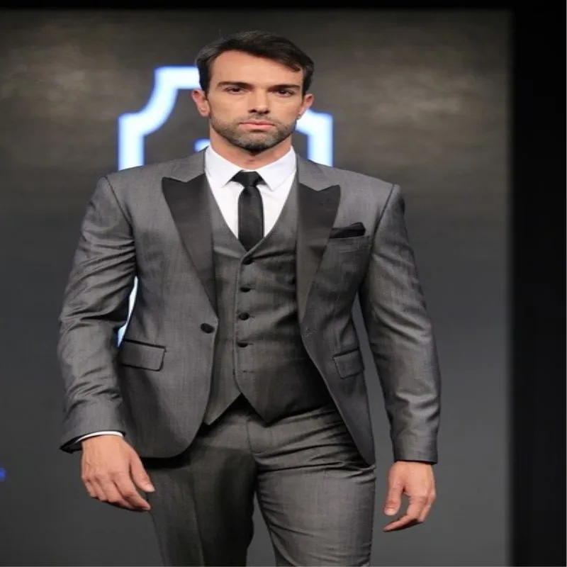 The Latest Coat Pant Designs Grey Skinny Men Suit Formal Stage Jacket Prom Simple Marriage Custom Tuxedo 3 Piece Suit
The Latest Coat Pant Designs Grey Skinny Men Suit Formal Stage Jacket Prom Simple Marriage Custom Tuxedo 3 Piece Suit