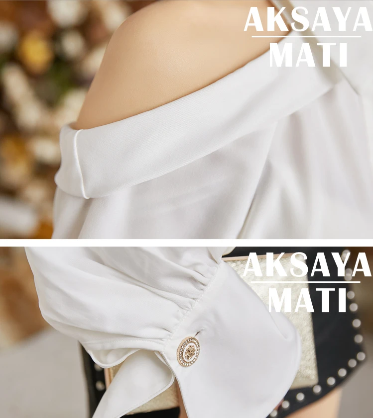Women Off Shoulder Top Blouse Long Sleeve Women's Blouse Elegant Female Luxry Tops Camisa Blusas Mujer High Quality Блузки Women Off Shoulder Top Blouse Long Sleeve Women's Blouse Elegant Female Luxry Tops Camisa Blusas Mujer High Quality Блузки