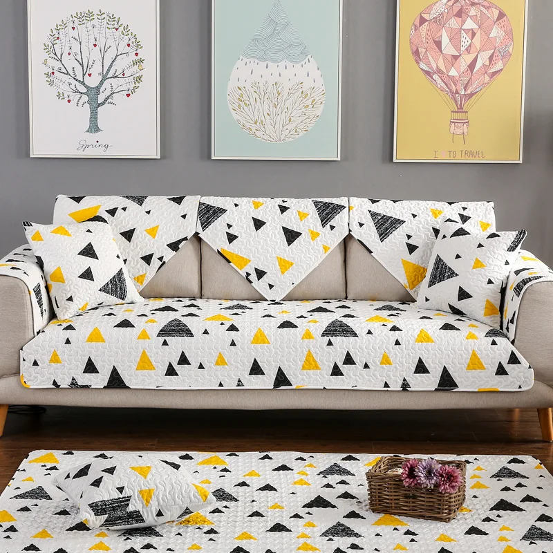 Modern Contrast Color Sofa Cover Breathable Non-Slip Sectional Couch Slipcover Towel Cotton Polyester Chair Seat Protector 1Pcs
Modern Contrast Color Sofa Cover Breathable Non-Slip Sectional Couch Slipcover Towel Cotton Polyester Chair Seat Protector 1Pcs