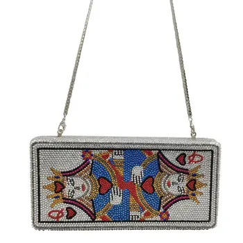 Luxury Design Novelty Poker Queen Women Formal Crystsal Evening Bags Rhinestones Box Clutch Party Cocktail Handbag and Purse
Luxury Design Novelty Poker Queen Women Formal Crystsal Evening Bags Rhinestones Box Clutch Party Cocktail Handbag and Purse