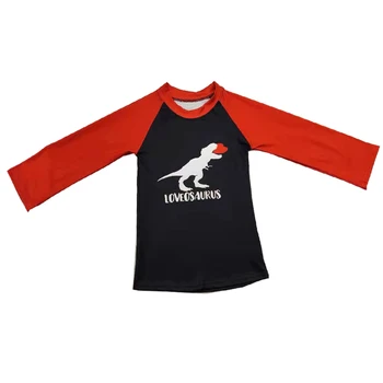 kids boy long sleeve dino shirt valentine's cute top boy raglan 
kids boy long sleeve dino shirt valentine's cute top boy raglan