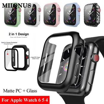 Full Cover Matte PC Case With Tempered Glass Screen Protector Anti-Scratch Case for Apple Watch Series 6 5 4 iWatch 40mm 44mm
Full Cover Matte PC Case With Tempered Glass Screen Protector Anti-Scratch Case for Apple Watch Series 6 5 4 iWatch 40mm 44mm