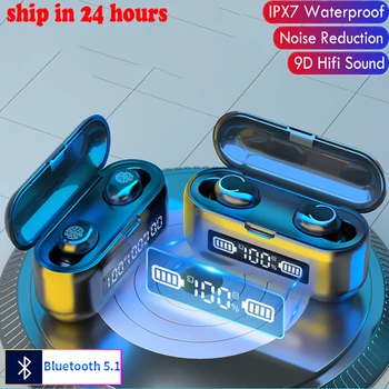 New F9 TWS Bluetooth Earphone Waterproof Touch Wireless Headphone 8D Stereo Sports Earbuds With LED Display Microphoe
New F9 TWS Bluetooth Earphone Waterproof Touch Wireless Headphone 8D Stereo Sports Earbuds With LED Display Microphoe