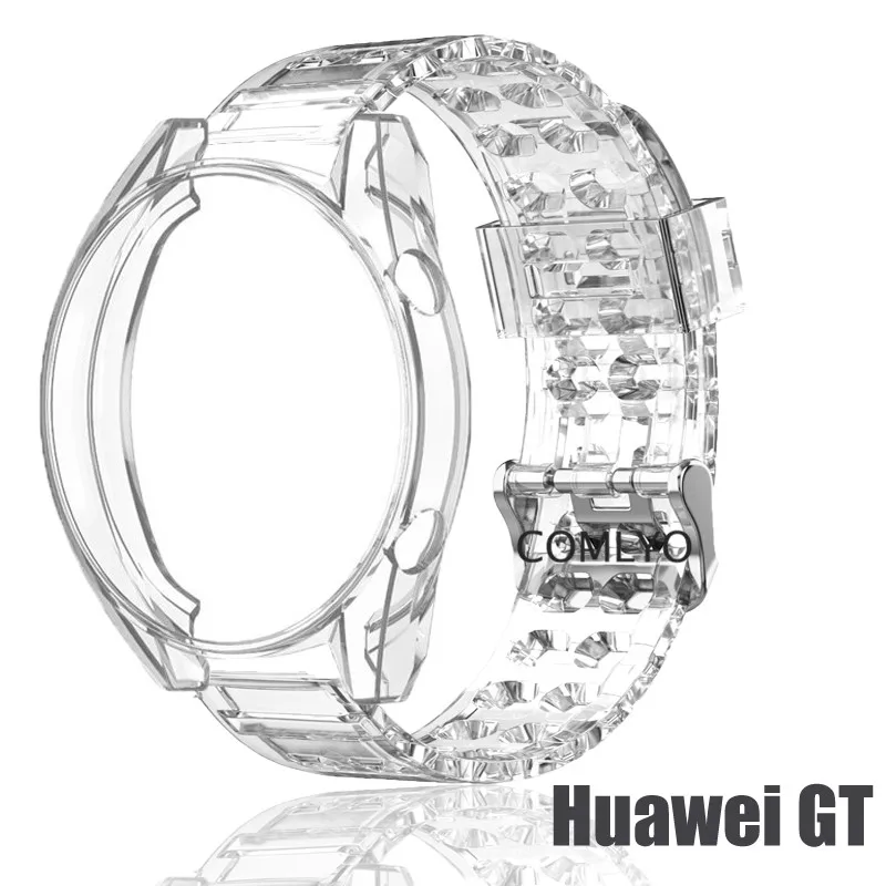 Ремешок силиконовый для смарт-часов Huawei watch GT, прозрачный защитный чехол 2 в 1, 42 мм 46 мм
Ремешок силиконовый для смарт-часов Huawei watch GT, прозрачный защитный чехол 2 в 1, 42 мм 46 мм