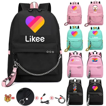 Likee Backpack USB Charging LIKEE Video 1 App Laptop Backpack School Bags for Teenage Girls 2020 Russian Styles Zipper Bookbag
Likee Backpack USB Charging LIKEE Video 1 App Laptop Backpack School Bags for Teenage Girls 2020 Russian Styles Zipper Bookbag