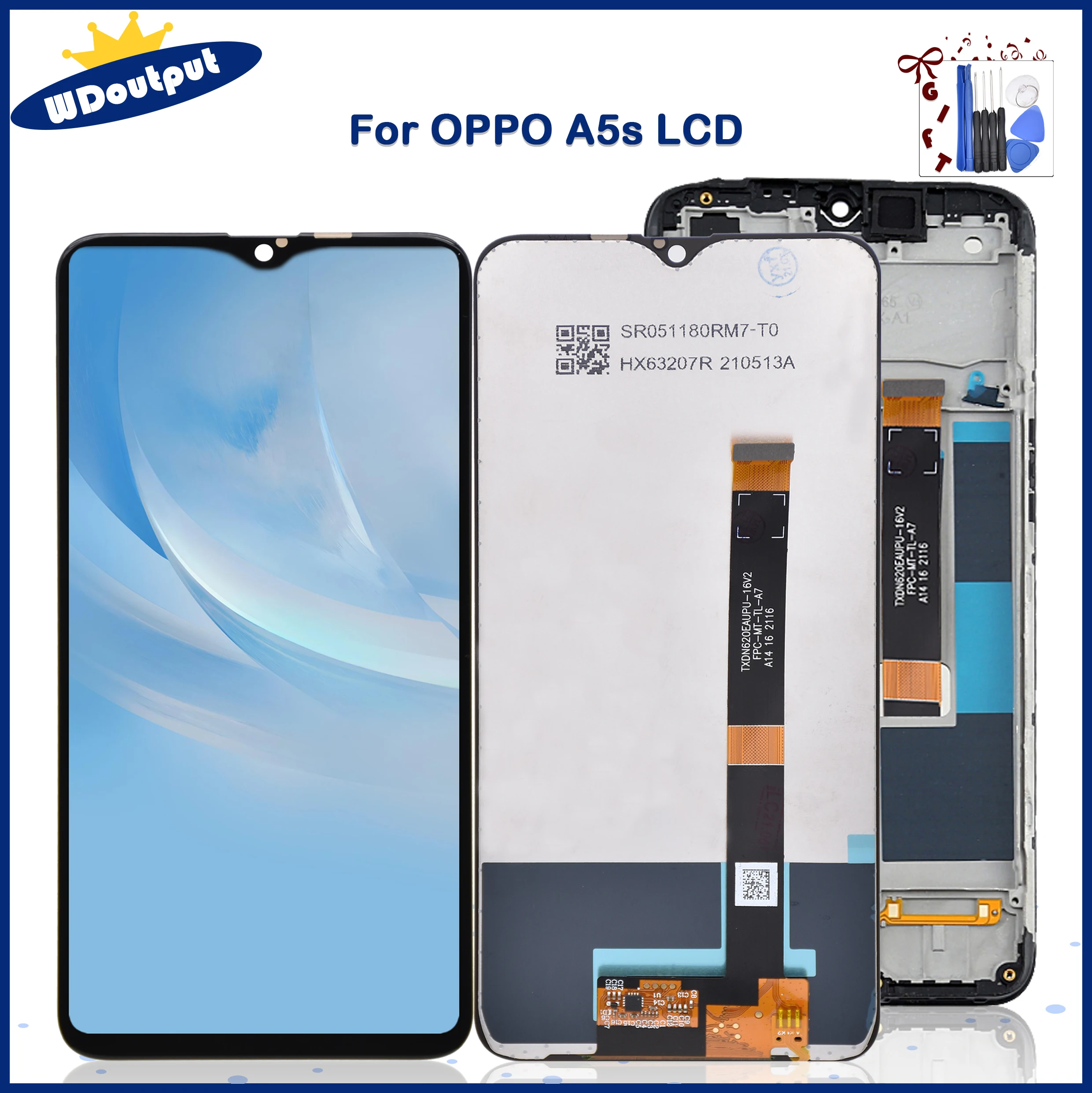ЖК-дисплей 6,2 дюйма для Oppo A5s, детали для замены экрана OPPO AX5s с рамкой cph1900
ЖК-дисплей 6,2 дюйма для Oppo A5s, детали для замены экрана OPPO AX5s с рамкой cph1900
