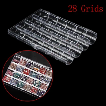 28 Slots Clear Plastic Empty Storage Box Nail Art Rhinestone Tools Jewelry Beads Display Case Organizer Holder
28 Slots Clear Plastic Empty Storage Box Nail Art Rhinestone Tools Jewelry Beads Display Case Organizer Holder