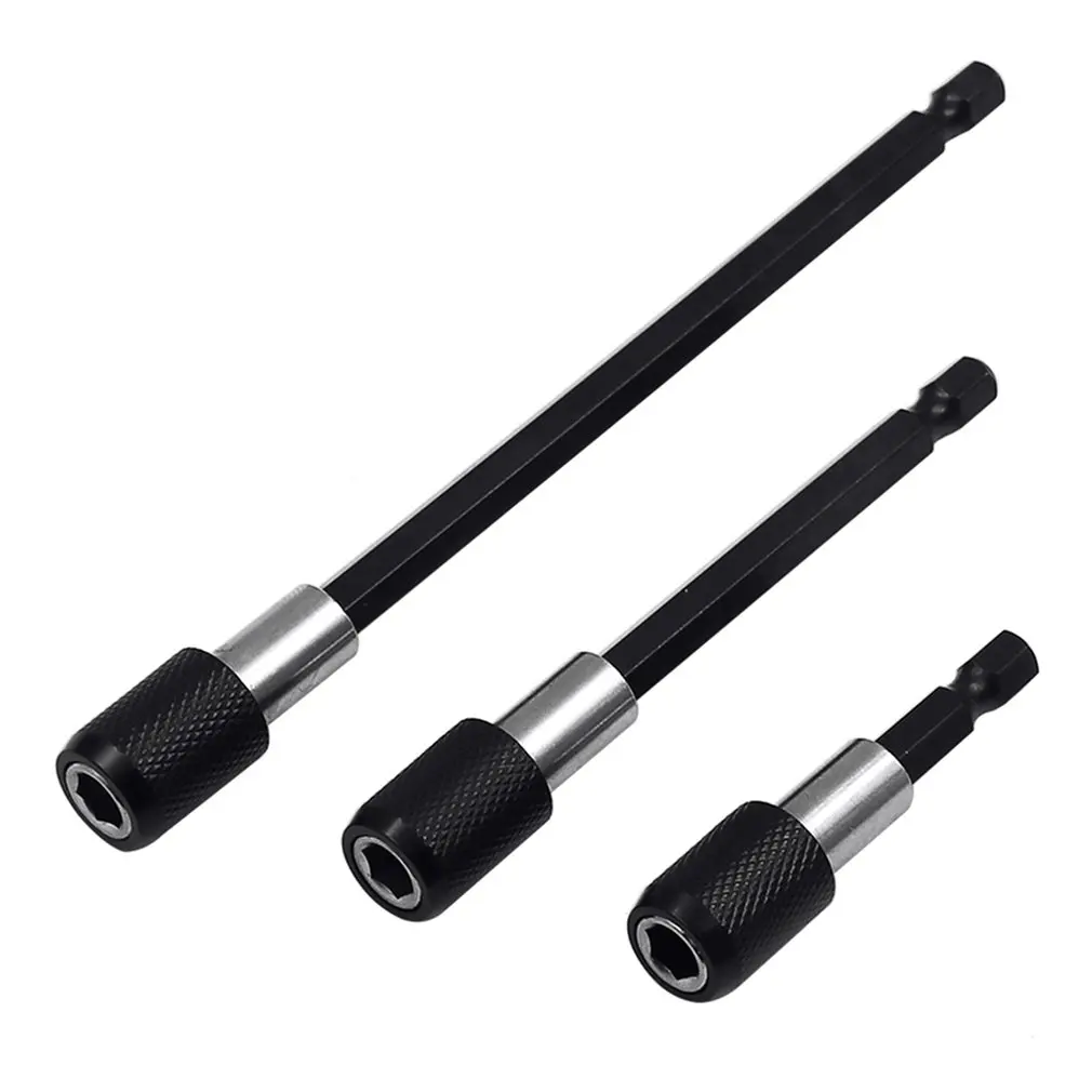 3Pcs Chrome Vanadium Steel Hex Shank Quick Release Screwdriver Bit Holder Extension Bar Drill Socket Adapter
3Pcs Chrome Vanadium Steel Hex Shank Quick Release Screwdriver Bit Holder Extension Bar Drill Socket Adapter