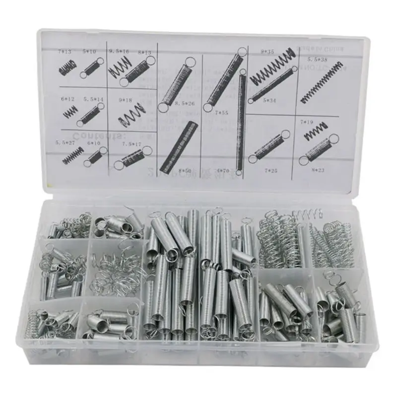 200PCS/set hardware Tension spring compression spring set in box 20 Size Springs Assortment 40JE
200PCS/set hardware Tension spring compression spring set in box 20 Size Springs Assortment 40JE