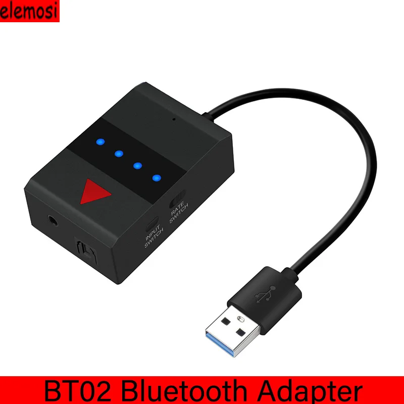 4.2 Bluetooth Audio Transmitter TV Audio Transmitter One For One Transmitter USB 2.4Mbps
4.2 Bluetooth Audio Transmitter TV Audio Transmitter One For One Transmitter USB 2.4Mbps