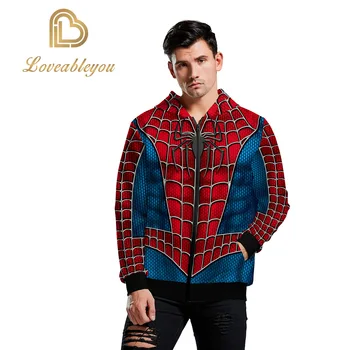 Marvel Spiderman Cosplay Zip Up Hoodie Costume Streetwear Unisex Tops 3D Print Clothes Men Women
Marvel Spiderman Cosplay Zip Up Hoodie Costume Streetwear Unisex Tops 3D Print Clothes Men Women