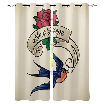 Swallow Rose Happy Valentine'SDay Window Curtains LivingRoom Kitchen Curtains for Bedroom Left and Right Biparting Open Curtains
Swallow Rose Happy Valentine'SDay Window Curtains LivingRoom Kitchen Curtains for Bedroom Left and Right Biparting Open Curtains
