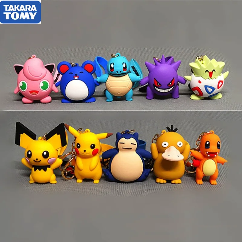 pokemon Pocket Monsters Pikachu Squirtle Small Dinosaur Psyduck Silicone Doll Keychain Pendant Keychain Toys Kids Adult Gift
pokemon Pocket Monsters Pikachu Squirtle Small Dinosaur Psyduck Silicone Doll Keychain Pendant Keychain Toys Kids Adult Gift