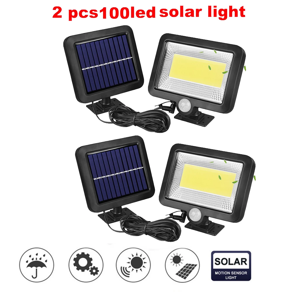 2/4pcs Solar Power Motion Sensor Wall Light 100/56/30 LED Waterproof Motion Sensor Night Security Wall Lamp Infrared Induction s
2/4pcs Solar Power Motion Sensor Wall Light 100/56/30 LED Waterproof Motion Sensor Night Security Wall Lamp Infrared Induction s