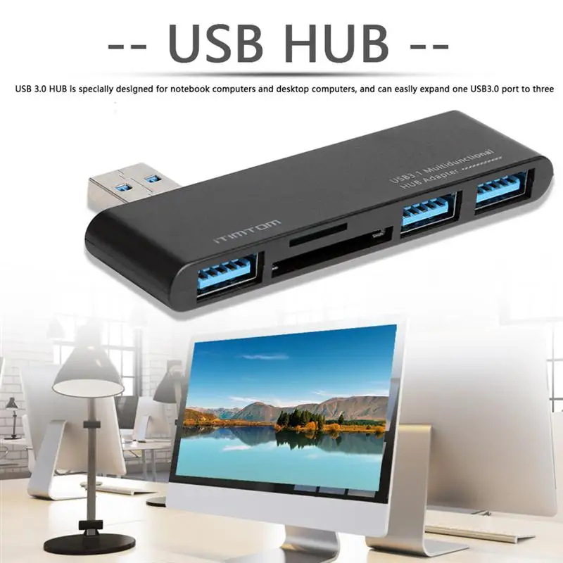 Adapter For Laptop PC USB 3.0 Hub External 5 Ports Adapter Splitter 3 USB Expander SD TF Card ReaderComputer Accessories
Adapter For Laptop PC USB 3.0 Hub External 5 Ports Adapter Splitter 3 USB Expander SD TF Card ReaderComputer Accessories