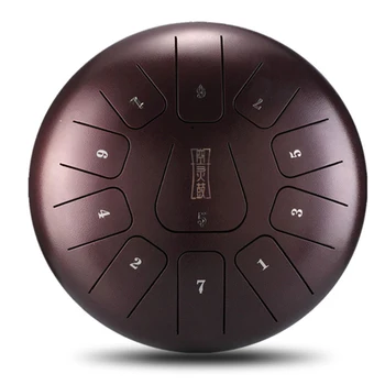 12 Inch 13 Tone Steel Tongue Drum Hand Tankdrum with Drum Mallets Yoga Meditation Zazen Relax Musical Percussion Instrument
12 Inch 13 Tone Steel Tongue Drum Hand Tankdrum with Drum Mallets Yoga Meditation Zazen Relax Musical Percussion Instrument
