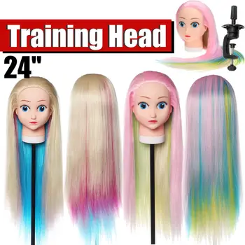 24Inch Professional training head long thick hairs practice madeup Hairdressing mannequin dolls Styling 100% high temperature 
24Inch Professional training head long thick hairs practice madeup Hairdressing mannequin dolls Styling 100% high temperature