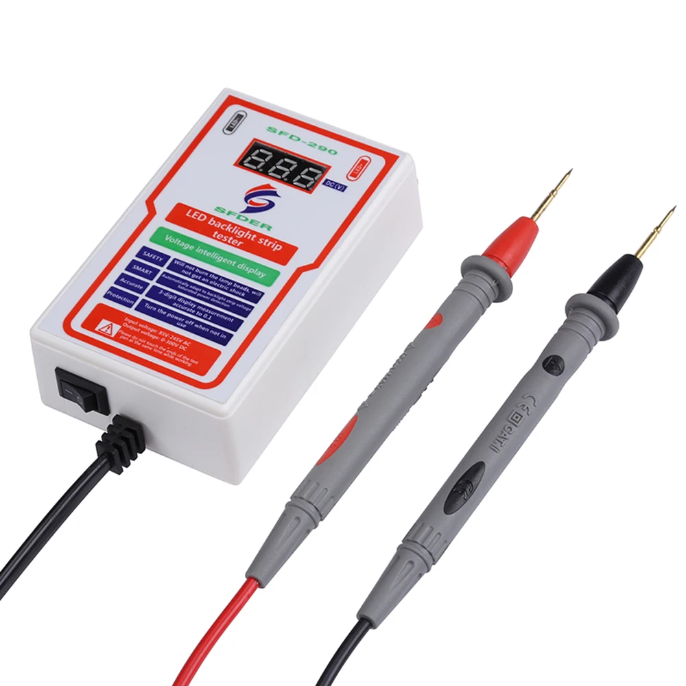LED Tester 0-300V Output LED TV Backlight Tester Multipurpose LED Strips Beads Test Tool Measurement Instruments Repair Tool
LED Tester 0-300V Output LED TV Backlight Tester Multipurpose LED Strips Beads Test Tool Measurement Instruments Repair Tool