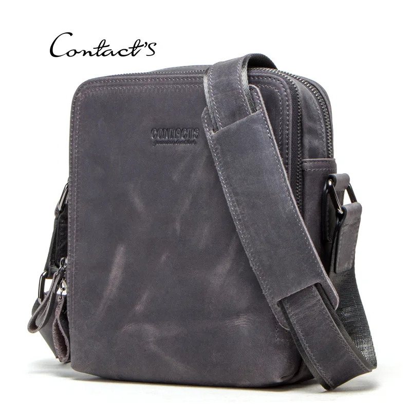 Black Angel Retro Crazy Horse Leather Men's Shoulder Bag 
Black Angel Retro Crazy Horse Leather Men's Shoulder Bag