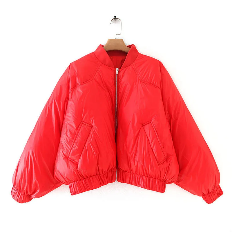 2019 Europe And America Autumn And Winter New Style Loose Bat Sleeved Baseball down Coat Jacket Cotton Coat Women's 5320/204
2019 Europe And America Autumn And Winter New Style Loose Bat Sleeved Baseball down Coat Jacket Cotton Coat Women's 5320/204