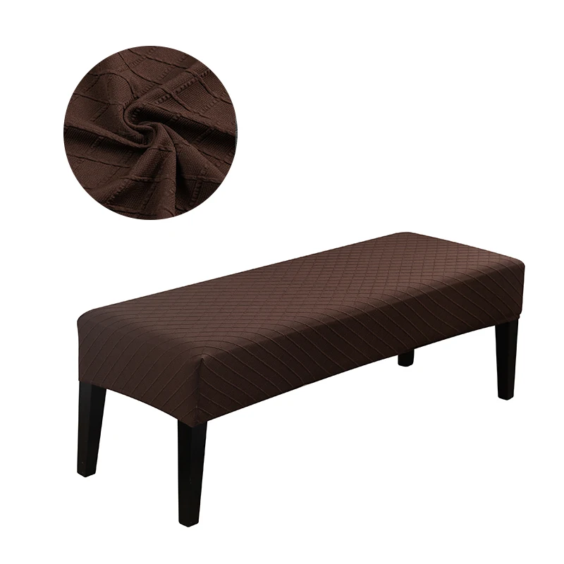 Housse de banc extensible en velours et Spandex, élastique, pour salle à manger, chaise, siège, hôtel, maison, salon, cuisine, chambre à coucher Housse de banc extensible en velours et Spandex, élastique, pour salle à manger, chaise, siège, hôtel, maison, salon, cuisine, chambre à coucher