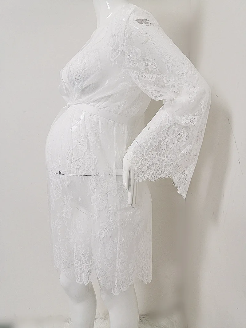 Sexy Maternity Dresses Baby Shower Lace Fancy Pregnancy Photography Dress New Pregnant Women Maternity Gown For Photo Shoot Prop (10)