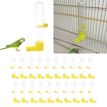20 Pcs Automatic Bird Drinking Water Dispenser with Clip for Hamster Bird Pigeon Parrots - Random Color
20 Pcs Automatic Bird Drinking Water Dispenser with Clip for Hamster Bird Pigeon Parrots - Random Color