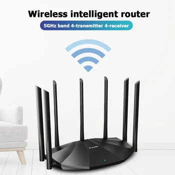 Tenda AC23 Gigabit WiFi Router Wireless Amplifier 2100M 2.4+5GHz 7x Antennas Repeater Wider Coverage Network Extender
Tenda AC23 Gigabit WiFi Router Wireless Amplifier 2100M 2.4+5GHz 7x Antennas Repeater Wider Coverage Network Extender