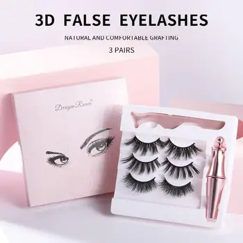 Creative Three Pairs 3D Mink Hair False Eyelashes, Magnetic Eyelashes Magnetic Eyeliner And Tweezer Makeup Beauty Extension Tool
Creative Three Pairs 3D Mink Hair False Eyelashes, Magnetic Eyelashes Magnetic Eyeliner And Tweezer Makeup Beauty Extension Tool