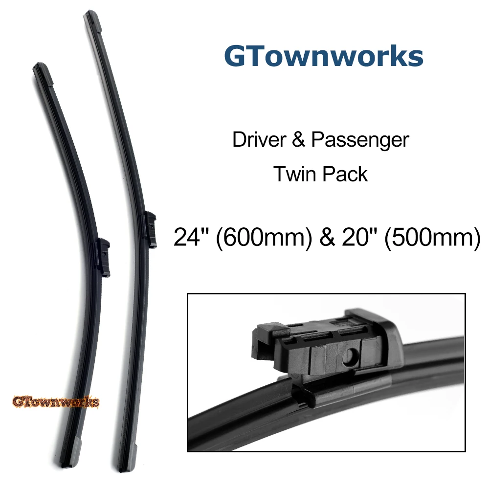 Wiper Blades For Renault Wind Coupe 2010 2011 2012 2013 Front Windshield Rubber Wipers 24'' 20''
Wiper Blades For Renault Wind Coupe 2010 2011 2012 2013 Front Windshield Rubber Wipers 24'' 20''