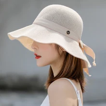 New Summer Women Straw Hat Bowknot Wide Brim Floppy Panama Hats Breathable Mesh Female Lady Outdoor Foldable Beach Sun Cap
New Summer Women Straw Hat Bowknot Wide Brim Floppy Panama Hats Breathable Mesh Female Lady Outdoor Foldable Beach Sun Cap