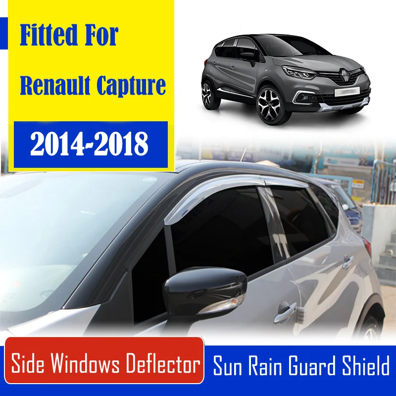 1 Set Chrome Side Vent Sun Shade Window Visors Rain Guard Deflectors For Renault Capture 2014-2018
1 Set Chrome Side Vent Sun Shade Window Visors Rain Guard Deflectors For Renault Capture 2014-2018