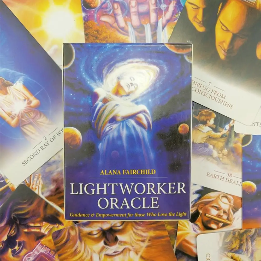 Lightworker Oracle Card 44 Cards Deck Tarots Full English Mysterious Divination Playing Card Family Party Fun Board Game
Lightworker Oracle Card 44 Cards Deck Tarots Full English Mysterious Divination Playing Card Family Party Fun Board Game