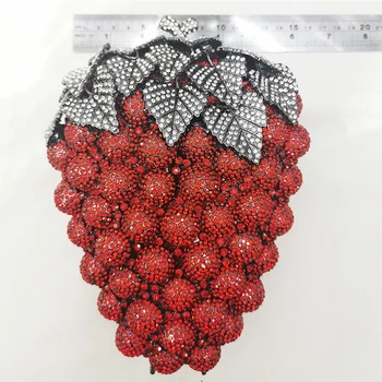 2020 Red/White Crystal Grape Shape Clutch Luxury Evening Chain Diamond Clutch Party Purse Best Designer Ladies Mini Prom Bag
2020 Red/White Crystal Grape Shape Clutch Luxury Evening Chain Diamond Clutch Party Purse Best Designer Ladies Mini Prom Bag