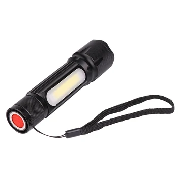 LED Flashlight COB LED Flashlight 18650 Zoomable Torch 4 Modes Outdoor LED Flashlight Rechargeable Flashlight
LED Flashlight COB LED Flashlight 18650 Zoomable Torch 4 Modes Outdoor LED Flashlight Rechargeable Flashlight