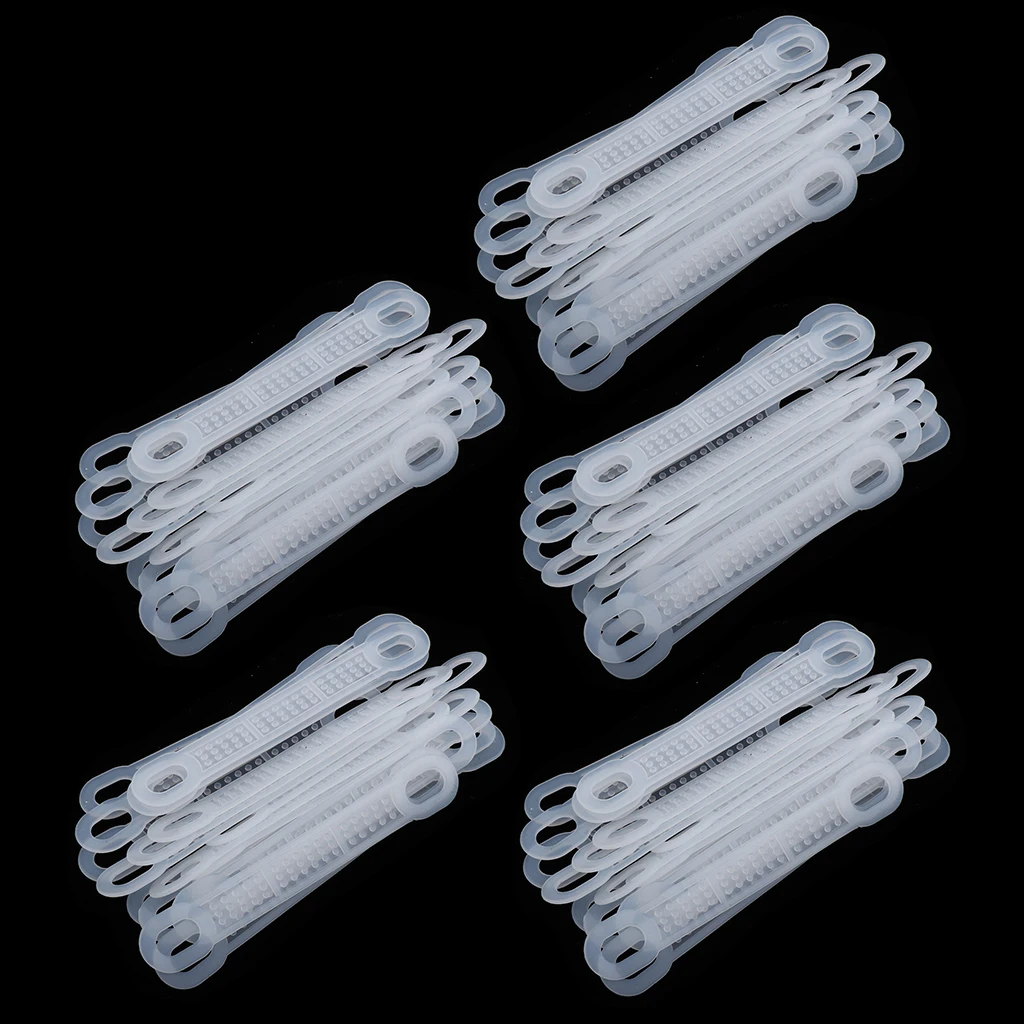 100 Pack Anti Slip Clear Rubber Clothes Hanger Grips Clothing Hanger Strips 100 Pack Anti Slip Clear Rubber Clothes Hanger Grips Clothing Hanger Strips