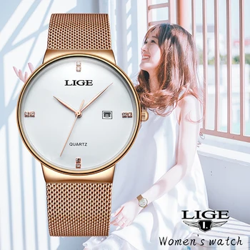 Reloj Mujer 2020 LIGE Women Watches Fashion Ladies Watch Ultra-Thin Dress Mesh Belt Waterproof Quartz Clock Zegarki Damskie+Box
Reloj Mujer 2020 LIGE Women Watches Fashion Ladies Watch Ultra-Thin Dress Mesh Belt Waterproof Quartz Clock Zegarki Damskie+Box