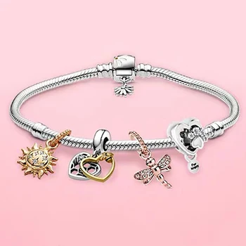 2020 new 100%925 sterling silver Spring Golden heart bee sun smile flying hollow out high quality fashion bracelet jewelry
2020 new 100%925 sterling silver Spring Golden heart bee sun smile flying hollow out high quality fashion bracelet jewelry