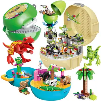 Free Storage Box Jurassic Dinosaur World Building Block Set Military Figures Blocks Toys for Children Compatible with Lepining
Free Storage Box Jurassic Dinosaur World Building Block Set Military Figures Blocks Toys for Children Compatible with Lepining