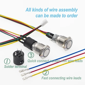 ELEWIND 19mm Ring illuminated Momentary push button with connector(PM192F-11E/G/12V/S)
ELEWIND 19mm Ring illuminated Momentary push button with connector(PM192F-11E/G/12V/S)